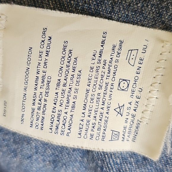 Dickies Blue Blue Denim Overalls. Size 34 X 30. 100% COTTON. - Picture 7 of 8